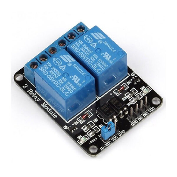 ماژول رله 2 کاناله 5 ولت