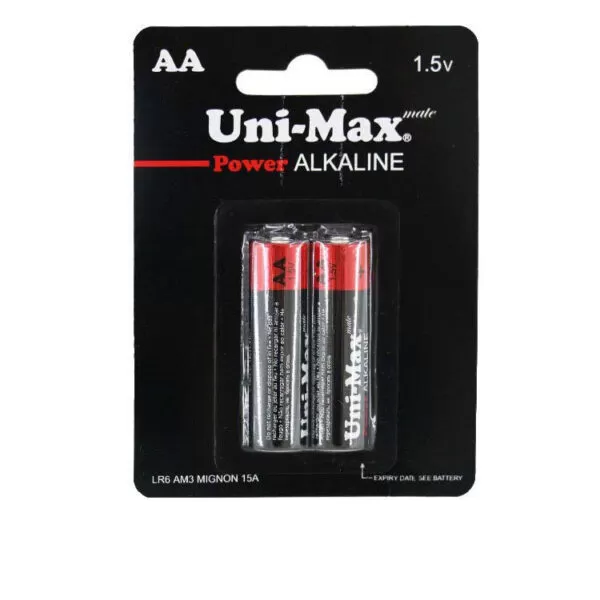باتری دوتایی قلمی Uni-Max Power Alkaline