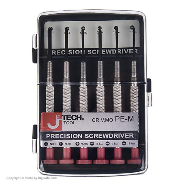 ست پیچ گوشتی ساعتی جی تک JETECH