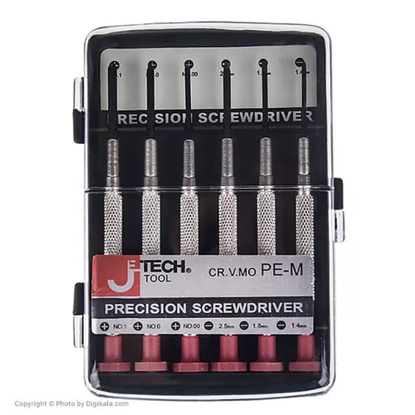 ست پیچ گوشتی ساعتی جی تک JETECH