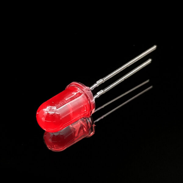 ال ای دی 5mm قرمز مات پایه کوتاه (بسته 20 عددی)