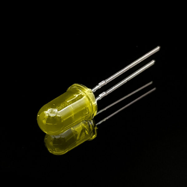 ال ای دی 5mm زرد مات پایه کوتاه (بسته 20 عددی)