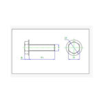 پیچ واشردار M6x20 ارتفاع 20mm (بسته 5 عددی)