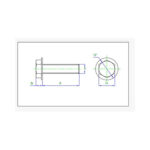 پیچ واشردار M6x8 ارتفاع 8mm (بسته 5 عددی)