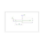 میخ پرچ آلومینیومی سایز 18×4 (بسته 20 عددی)