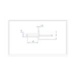 میخ پرچ آلومینیومی سایز 18×4 (بسته 20 عددی)