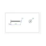 آهن پیچ واشر دار “1/2 * 4 ارتفاع 13mm (بسته 20 عددی)