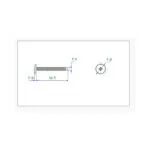 آهن پیچ واشر دار “5/8 * 4 ارتفاع 16mm (بسته 20 عددی)