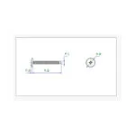 آهن پیچ واشر دار “3/8 * 6 ارتفاع 10mm (بسته 20 عددی)