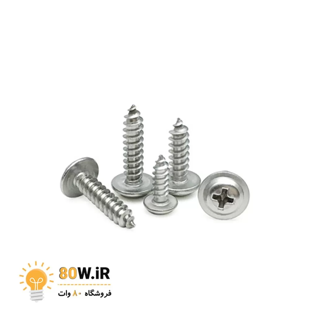 آهن پیچ واشر دار “1/4 * 4 ارتفاع 6mm (بسته 20 عددی)