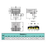 سوکت مادگی 1x04 USB تایپ A روبوردی رایت (بسته 10 عددی)