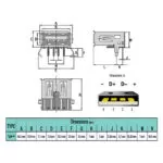 سوکت مادگی 1x04 USB تایپ A روبوردی رایت (بسته 10 عددی)