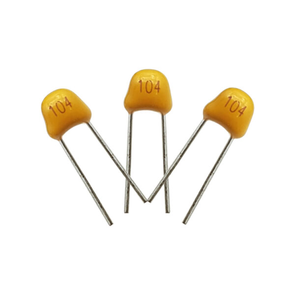 خازن مولتی لایر 100nf 104 (بسته 20 عددی)