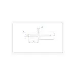 میخ پرچ آلومینیومی سایز 21×4 (بسته 20 عددی)