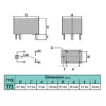 رله LIMING T73 JQC-3F-1C 12V-7A