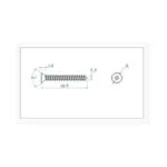 آهن پیچ سرتخت “5/8 * 4 ارتفاع 16mm (بسته 20 عددی)