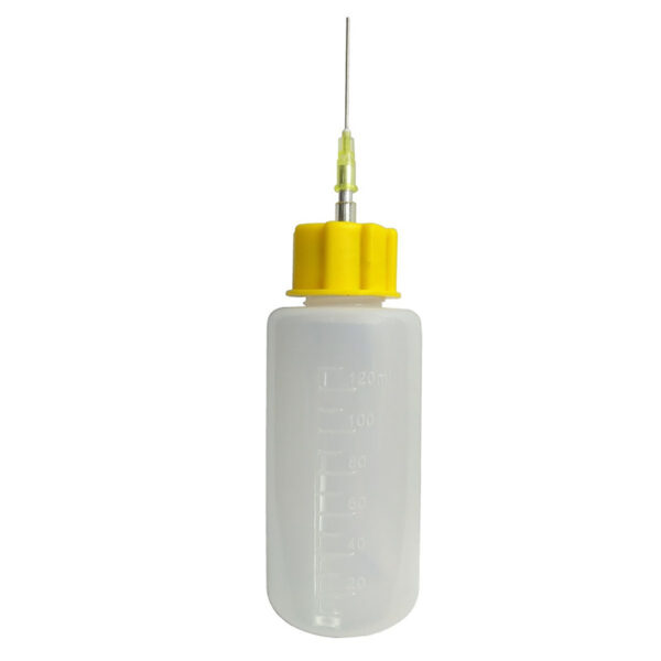 ظرف مایعات مدل حجم 120 میلی لیتر سوزنی