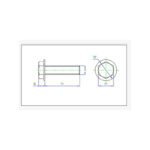 پیچ واشردار M6x10 ارتفاع 10mm (بسته 5 عددی)