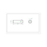 پیچ مغزی M3 x 8 (بسته 20 عددی)