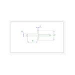 پرچ گل پهن 21*5 (بسته 5 عددی)