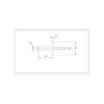 پرچ گل پهن 18*5 (بسته 5 عددی)