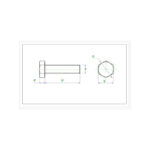 پیچ آچاری تمام دنده M4 x 12 (بسته 10 عددی)