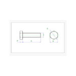 پیچ آچاری تمام دنده M4 x 8 (بسته 10 عددی)