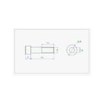 پیچ آلنی M3 x 20 (بسته 10 عددی)