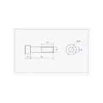 پیچ آلنی M3 x 20 (بسته 10 عددی)