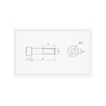 پیچ آلنی M3 x 8 (بسته 10 عددی)