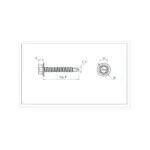 پیچ شیروانی سر مته "1 * 14 ارتفاع 26mm