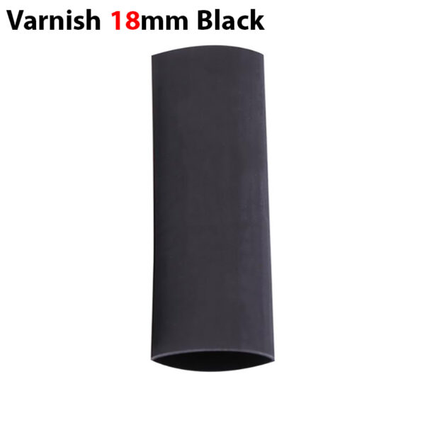 وارنیش حرارتی سایز 18mm مشکی (یک متر)