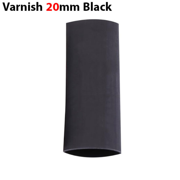 وارنیش حرارتی سایز 20mm مشکی (یک متر)