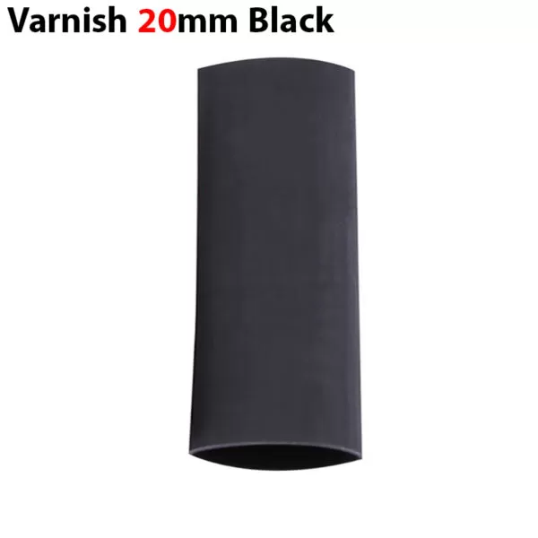 وارنیش حرارتی سایز 20mm مشکی (یک متر)