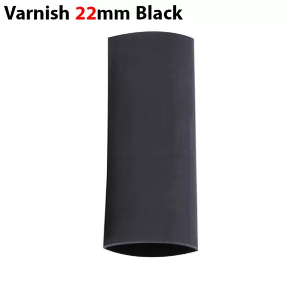 وارنیش حرارتی سایز 22mm مشکی (یک متر)