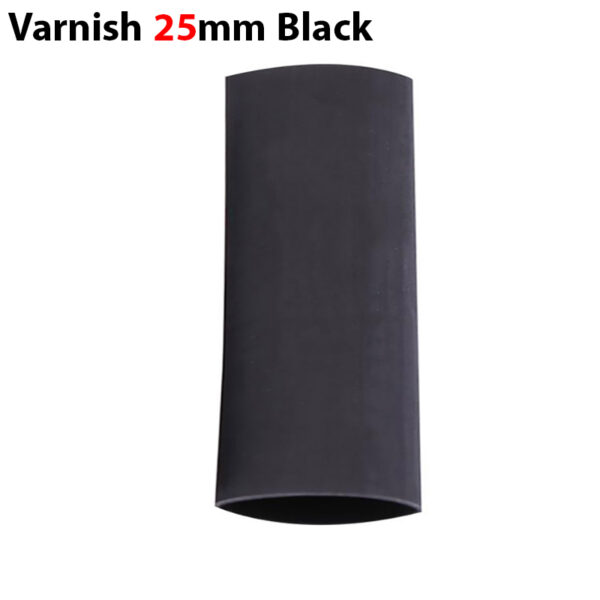 وارنیش حرارتی سایز 25mm مشکی (یک متر)