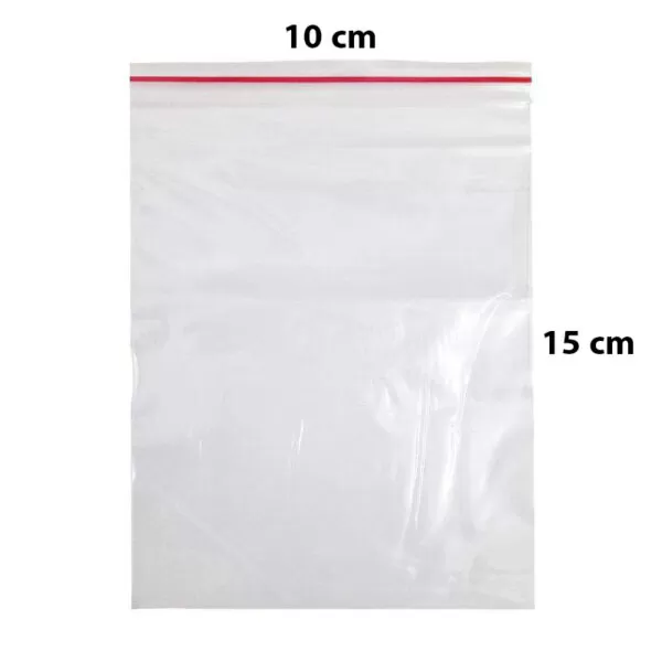 کیسه زیپ دار سایز 10x15 بسته 10 عددی (زیپ کیپ Zip Kip)