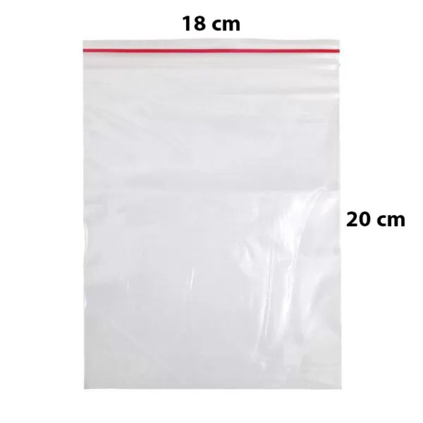 کیسه زیپ دار سایز 18x20 بسته 10 عددی (زیپ کیپ Zip Kip)