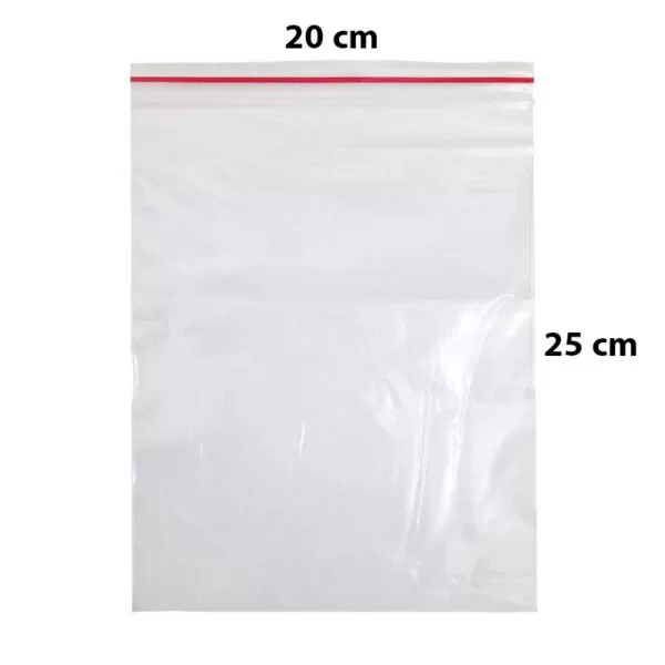 کیسه زیپ دار سایز 20x25 بسته 5 عددی (زیپ کیپ Zip Kip)