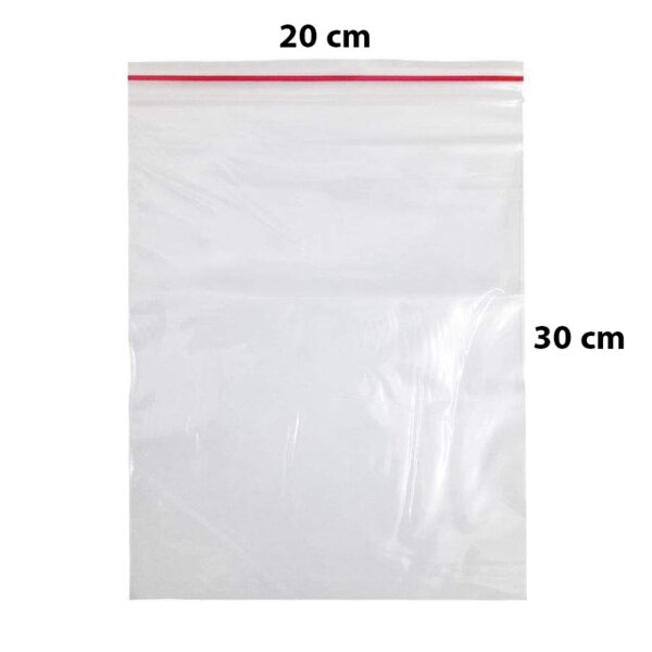 کیسه زیپ دار سایز 20x30 بسته 5 عددی (زیپ کیپ Zip Kip)