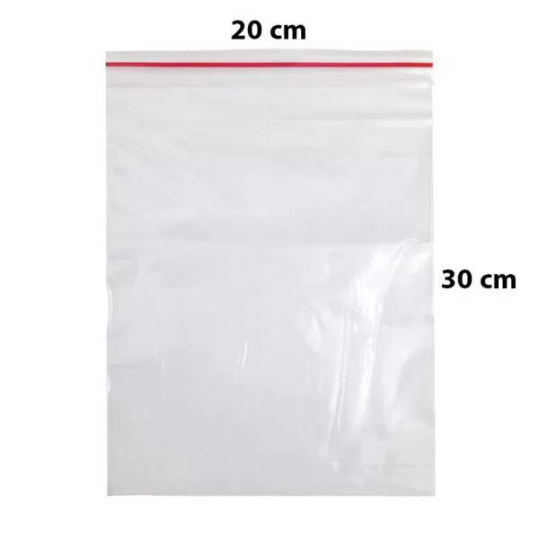کیسه زیپ دار سایز 20x30 بسته 5 عددی (زیپ کیپ Zip Kip)