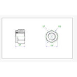 مهره کاسه نمد دار M14