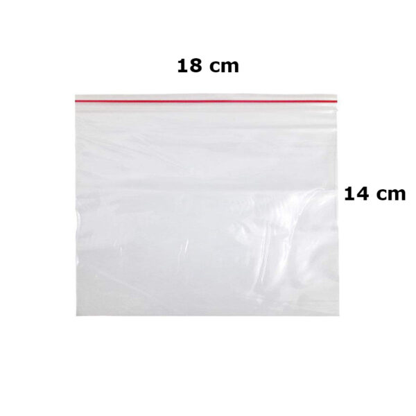 کیسه زیپ دار سایز 14x18 (بسته 10 عددی) (زیپ کیپ Zip Kip)