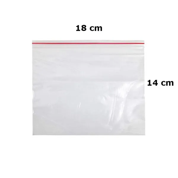 کیسه زیپ دار سایز 14x18 (بسته 10 عددی) (زیپ کیپ Zip Kip)