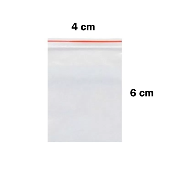 کیسه زیپ دار سایز 4x6 (بسته 10 عددی) (زیپ کیپ Zip Kip)