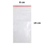 کیسه زیپ دار سایز 8x18 (بسته 10 عددی) (زیپ کیپ Zip Kip)