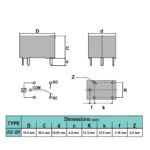 رله LIMING JCZ-22F 24V-10A