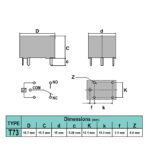 رله LIMING JQC-3F-1C 24V-7A