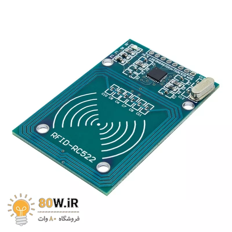 ماژول RFID با قابلیت خواندن و نوشتن RFID Reader/Writer RC522 Mifare 13.56Mhz بدون تگ