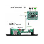 پخش کننده 12V پنلي MP3 با ريموت کنترل و بلوتوث